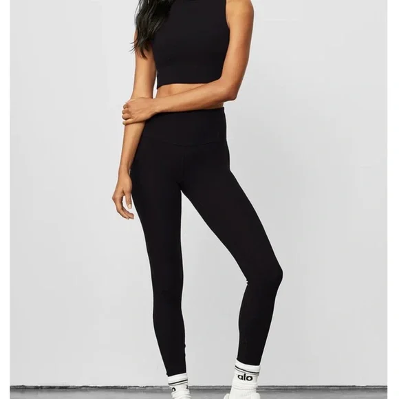 High-Waist Micro Waffle LowKey Legging - Picture 1 of 5